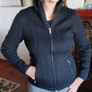 Spyder Women's Textured Dark Blue Utility Jacket